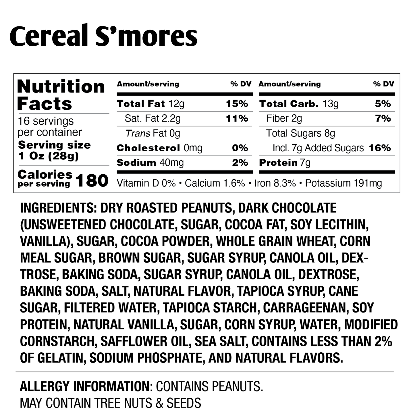 Cereal S'mores Peanut Butter (16 oz)